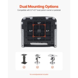 Taitettava venetuoli matalalla selkänojalla paksulla vaahtopehmusteella vedenpitävällä PVC-päällisellä kalastukseen