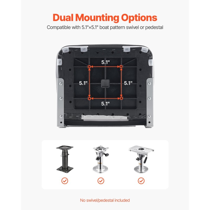 Taitettava venetuoli matalalla selkänojalla paksulla vaahtopehmusteella vedenpitävällä PVC-päällisellä kalastukseen