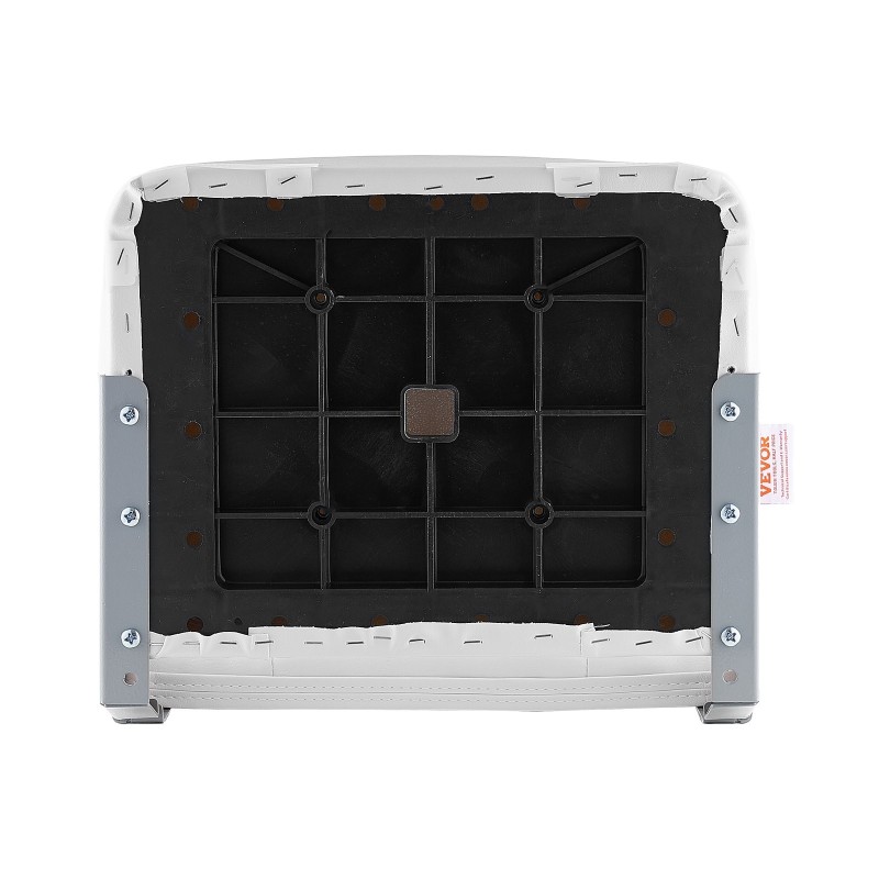 Veneen istuin taittuva matala selkänoja PVC-nahka paksu vaahtomuovi valkoinen 1 kpl