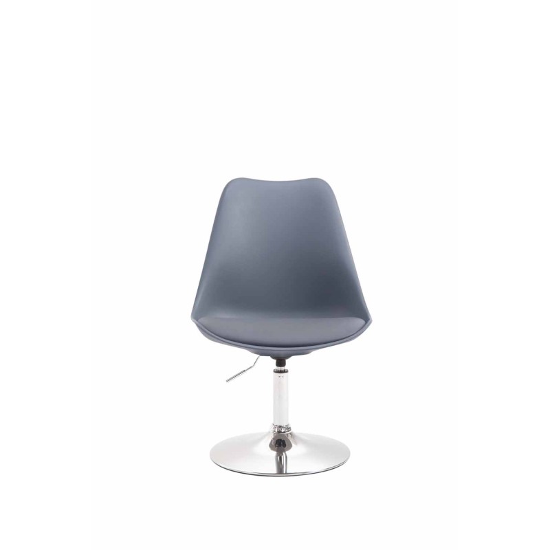 Moderni säädettävä ruokapöydän tuoli tekonahkaistuimella ja metallirungolla