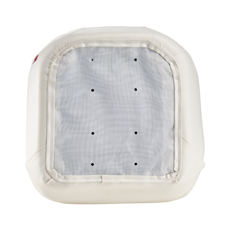 Veneistuin kapteenin ämpärituolimallinen matalalla selkänojalla paksulla vaahtopehmusteella käsinojilla vedenpitävä PVC-nahka