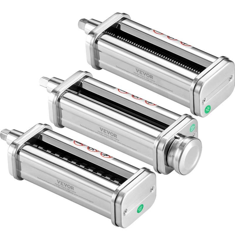 Pastalisäosa KitchenAid-yleiskoneelle ruostumaton teräs 8-portainen paksuussäätö spagetti fettuccine