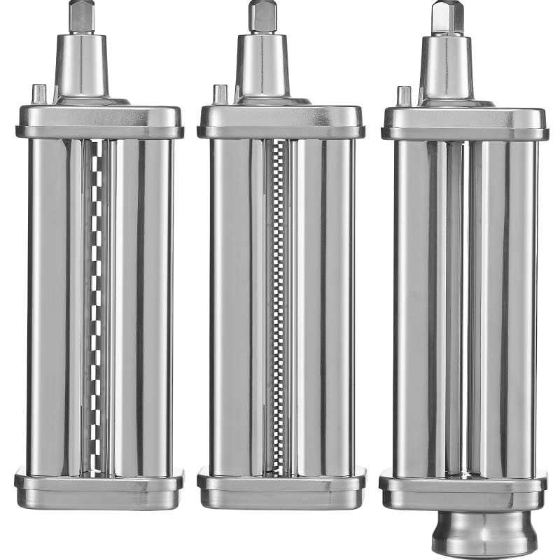 Pastalisäosa KitchenAid-yleiskoneelle ruostumaton teräs 8-portainen paksuussäätö spagetti fettuccine