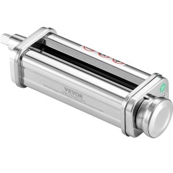 Pastalisäosa KitchenAid-yleiskoneelle ruostumatonta terästä 14 cm rulla 8 paksuusasetusta