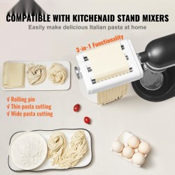 Pastalisäosa ruostumattomasta teräksestä pastarulla spagetti ja nauhaleikkurit kahdeksanportainen