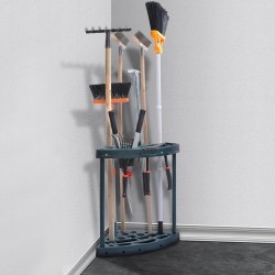 Puutarhatyökaluteline PP-muovi 19 paikkaa pitkävartisille työkaluille tornimallinen