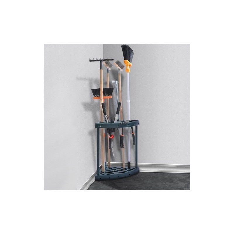 Puutarhatyökaluteline PP-muovi 19 paikkaa pitkävartisille työkaluille tornimallinen