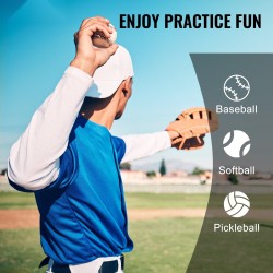 9-aukoinen syöttöverkko baseballille ja softballille 21 x 29 tuumaa korkeussäädöllä