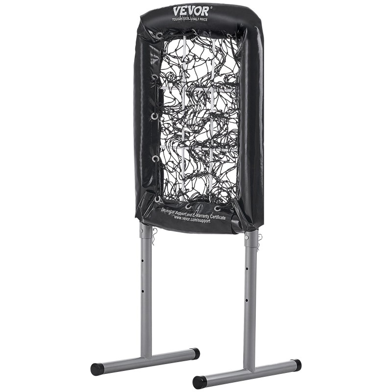 9-aukoinen syöttöverkko baseballille ja softballille 21 x 29 tuumaa korkeussäädöllä