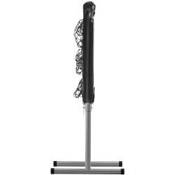 Syöttöharjoitteluverkko 28x27 tuumaa 9 ruutuinen korkeussäädettävä teräsrunko palautusverkolla neljällä maakiilalla