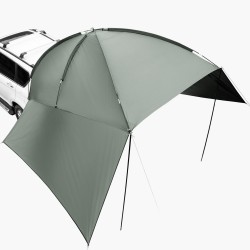 Auton sivukatos 10 x 7 jalkaa 190T polyesterikangas PU2000mm UV50+ kantolaukulla