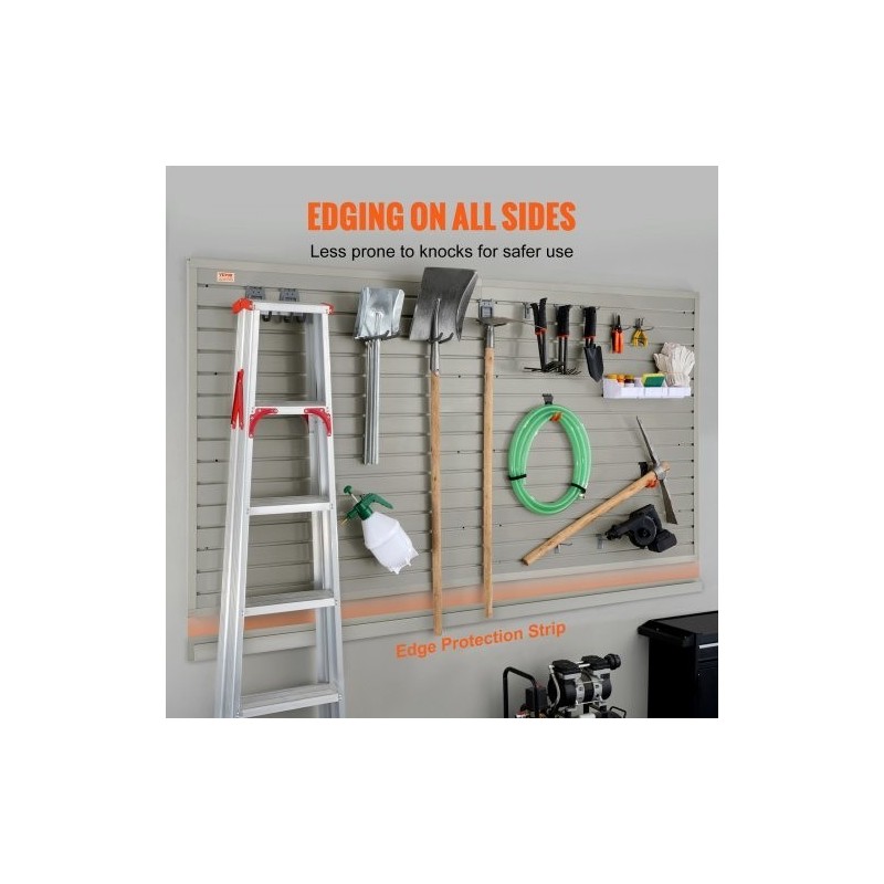 Urapaneelit WPC 8 paneelia 1220 x 310 x 17 mm harmaanruskea autotalliin