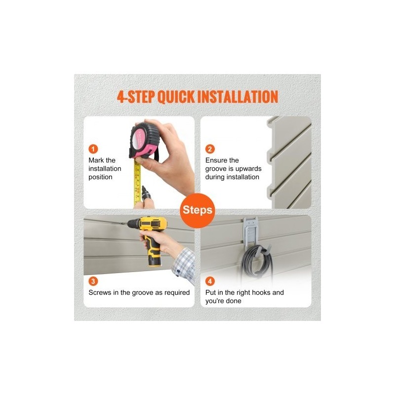 Urapaneelit WPC 8 paneelia 1220 x 310 x 17 mm harmaanruskea autotalliin