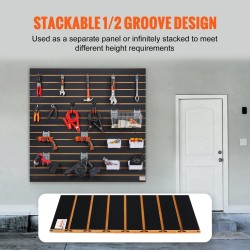 Uratut MDF seinäpaneelit 2 kpl 121,9 x 60,96 cm musta