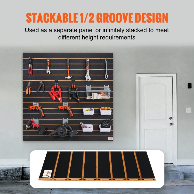 Uratut MDF seinäpaneelit 2 kpl 121,9 x 60,96 cm musta