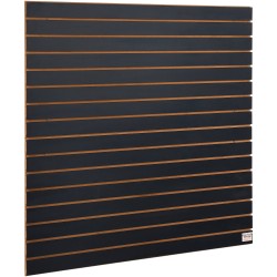 Uratut MDF seinäpaneelit 2 kpl 121,9 x 60,96 cm musta
