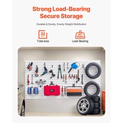 Uraseinäpaneelit PVC-muovi 1225x2450x20 mm valkoinen 8 kpl säilytykseen