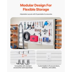 Uraseinäpaneelit PVC-muovi 1225x2450x20 mm valkoinen 8 kpl säilytykseen