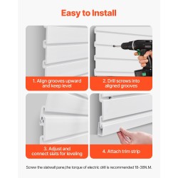 Uraseinäpaneelit PVC-muovi 1225x2450x20 mm valkoinen 8 kpl säilytykseen