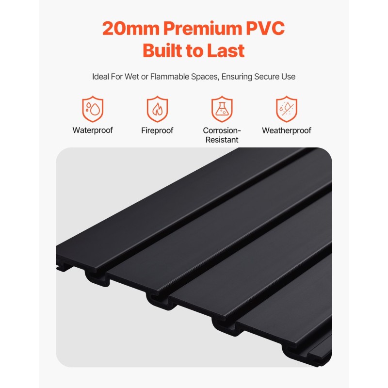 Sälelevypaneelit muoviset 1230x1235x20 mm 4 paneelia säilytykseen ja esillepanoon 3 tuuman urat