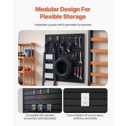 Sälelevypaneelit muoviset 1230x1235x20 mm 4 paneelia säilytykseen ja esillepanoon 3 tuuman urat