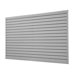 PVC-muoviset listaseinäpaneelit 1225×2450 mm 8 kpl harmaat säilytykseen