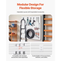 PVC seinäpaneelisarja 4 kpl 1230 x 1235 x 20 mm valkoinen modulaarinen