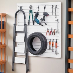 PVC seinäpaneelisarja 4 kpl 1230 x 1235 x 20 mm valkoinen modulaarinen