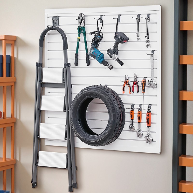 PVC seinäpaneelisarja 4 kpl 1230 x 1235 x 20 mm valkoinen modulaarinen