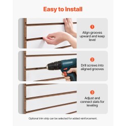 Uraseinäpaneelit MDF 1220 x 1220 mm 2 kpl valkoinen modulaarinen