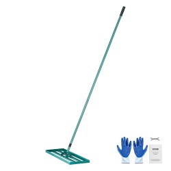 Nurmikon tasoitusharja 760x254 mm alumiiniseospaneeli 78-tuumainen teräskahva