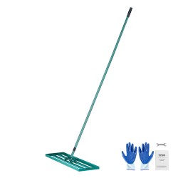 Nurmikon tasoitusharava alumiinipaneeli 914x254 mm pitkä teräsvarsi