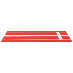 Softball- ja baseball-heittomatto 305x92 cm synteettinen nurmi 5mm EVA-pohja punainen