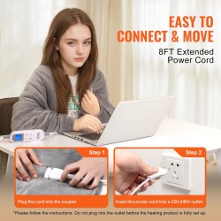 Sähkölämmityspeitto 130 x 180 cm pehmeä flanelli lampaankarvainen 6 lämpötilatasoa ajastin