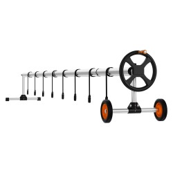 Allaspeitteen rulla alumiinirunko säädettävä 2,65–4,2 m kumipyörillä hiekkasäkeillä