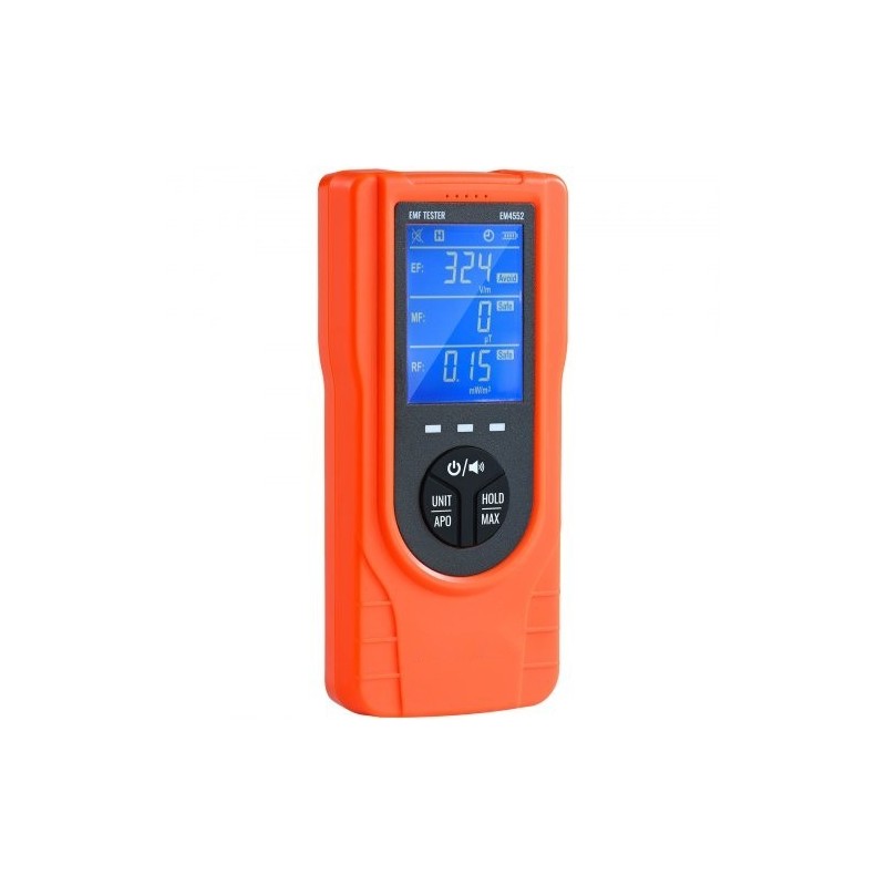 Kolmitoiminen EMF-mittari EF MF RF 5Hz–3.5GHz ladattava LCD-näytöllä