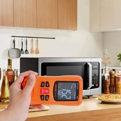 Kolmitoiminen sähkömagneettikenttämittari EF-, MF- ja RF-mittauksiin 5Hz–6GHz ladattava käsikäyttöinen