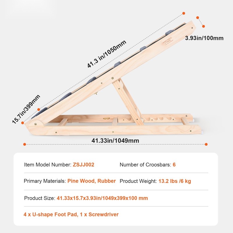 Lemmikkiramppi mäntypuusta 105 cm säädettävä 35–65 cm taittuva liukuestopinta sohvalle ja autoon