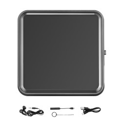 Digitaalinen äänentallennin 128GB magneettikiinnitys USB-C 8730 tuntia tallennustilaa 10 tunnin akunkesto