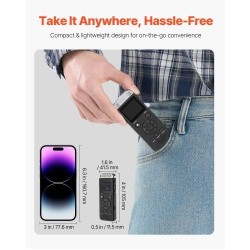 Digitaalinen ääninauhuri 128GB sisäinen muisti 1,4-tuumainen näyttö 800mAh-akku ääniaktivointi