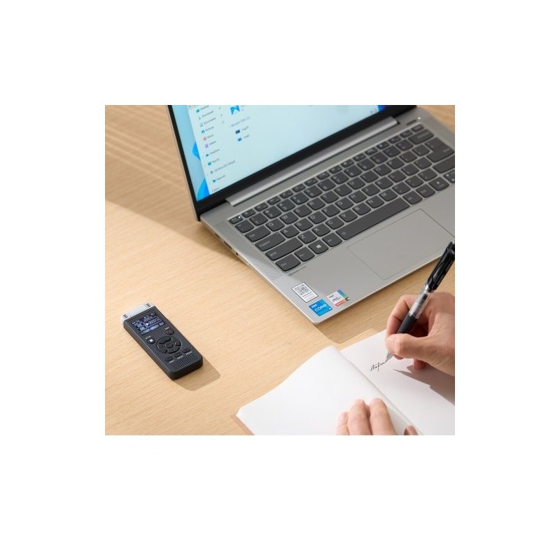 Digitaalinen ääninauhuri 128GB sisäinen muisti 1,4-tuumainen näyttö 800mAh-akku ääniaktivointi