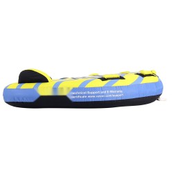 Vedettävä vesirengas 1–3 hengelle 231 kg kantavuus nylonpäällinen sivuevät pehmustetut EVA kahvat