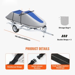 Vesijettisuoja 600D Oxford PU-pinnoite 3200–3420 mm vedenpitävä UV-suojattu