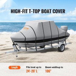 T-top-venepeite 600D Oxford-kangas PU-pinnoite vesitiivis 7310–7920 mm pituus 2690 mm leveys