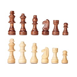 Puinen magneettinen shakkipeli kaksitoistatuumainen taitettava lauta kaksi lisäkuningatarta sisäisellä säilytyslokerolla