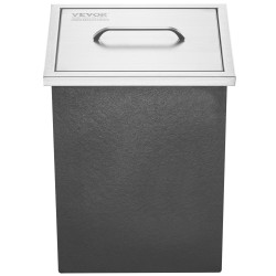 Upotettava ruostumattomasta teräksestä valmistettu jääastia 25,3 l 20 mm PU-vaahto tyhjennysputki mukana