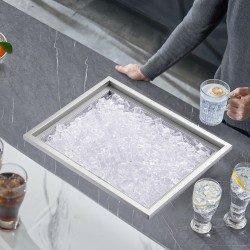 Upotettava jäälaatikko ruostumattomasta teräksestä 43,5 l 20 mm eristys