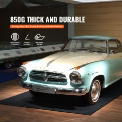 Autotallin lattiamatto polyesterihuopa TPE-tausta vedenpitävä 2,28 x 6,1 m liukumaton leikattava