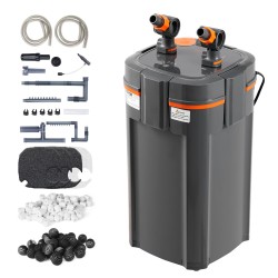 Akvaarion ulkosuodatin 378,5 l ABS-muovi 12 W pumppu 9 W UV-ajastin