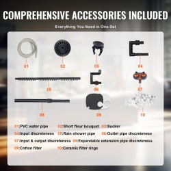 Ulkoinen akvaarionsuodatin ABS-muovi 113,6 l 8W 5W UV-lamppu